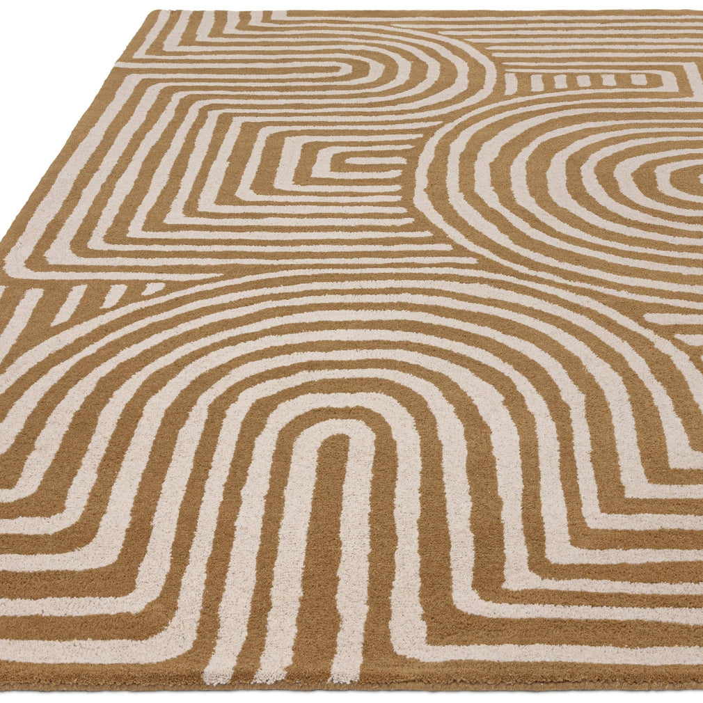 Reef Curve Rug RF28 Ochre 120cm x 170cm