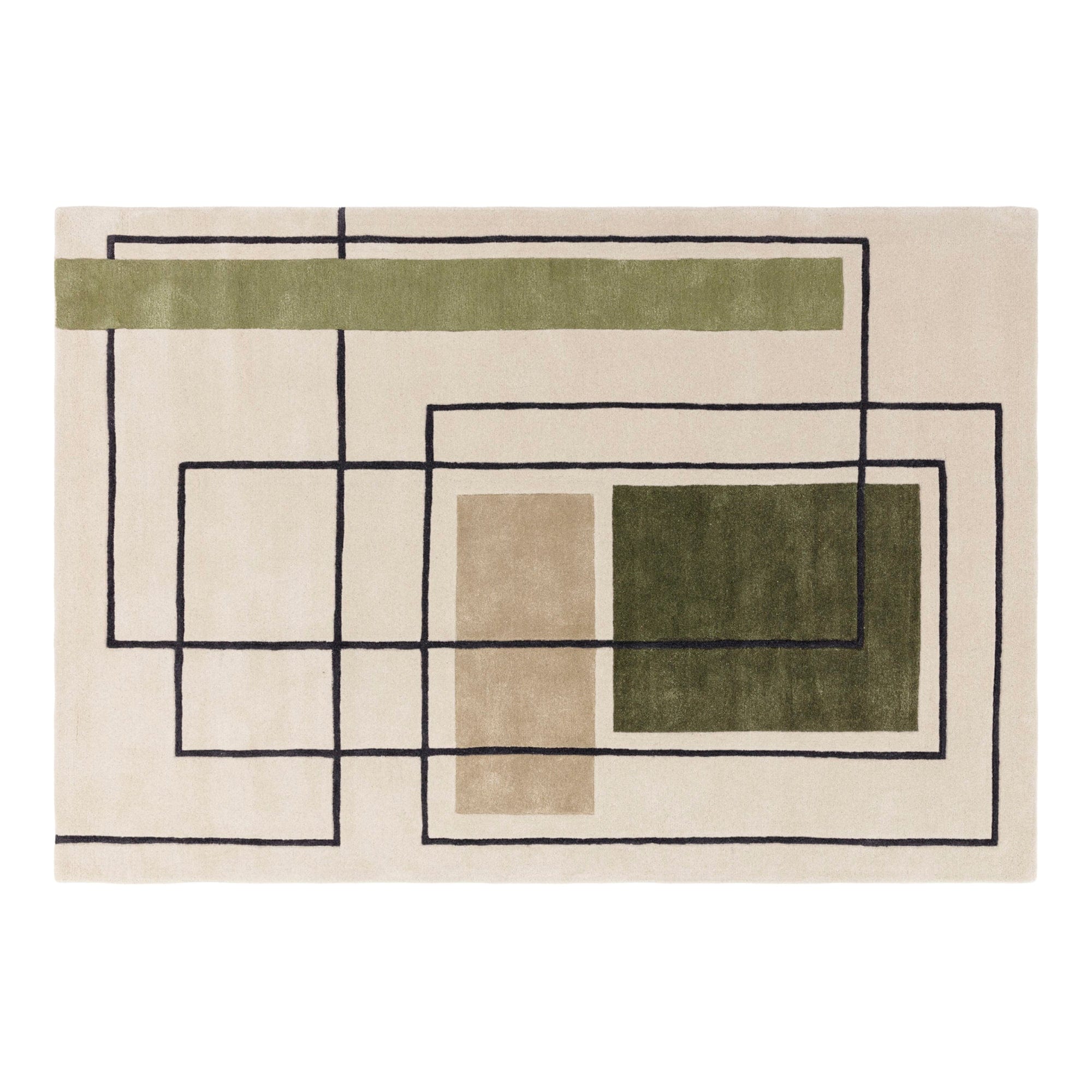 Reef Outline - Rug RF21 Khaki 200cm x 290cm