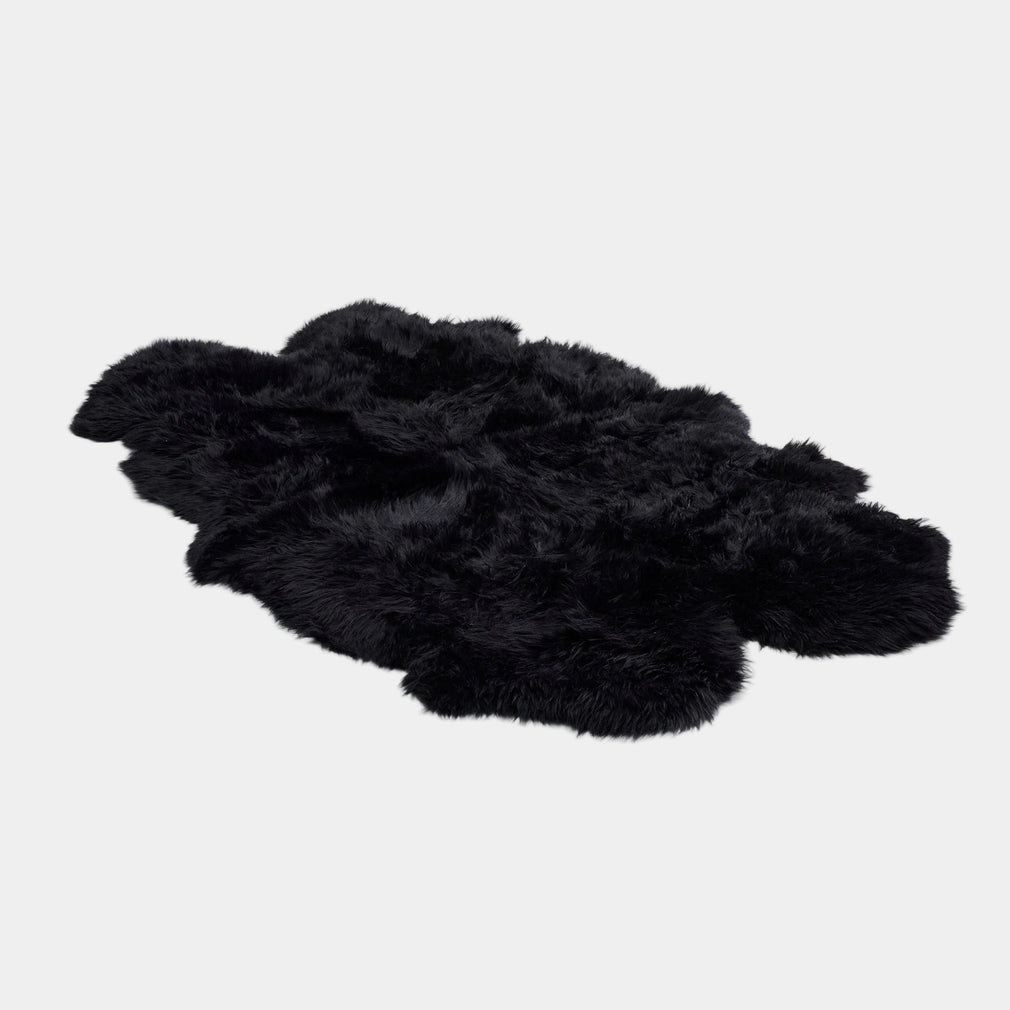 Sheepskin - Rug, 4 Piece Black