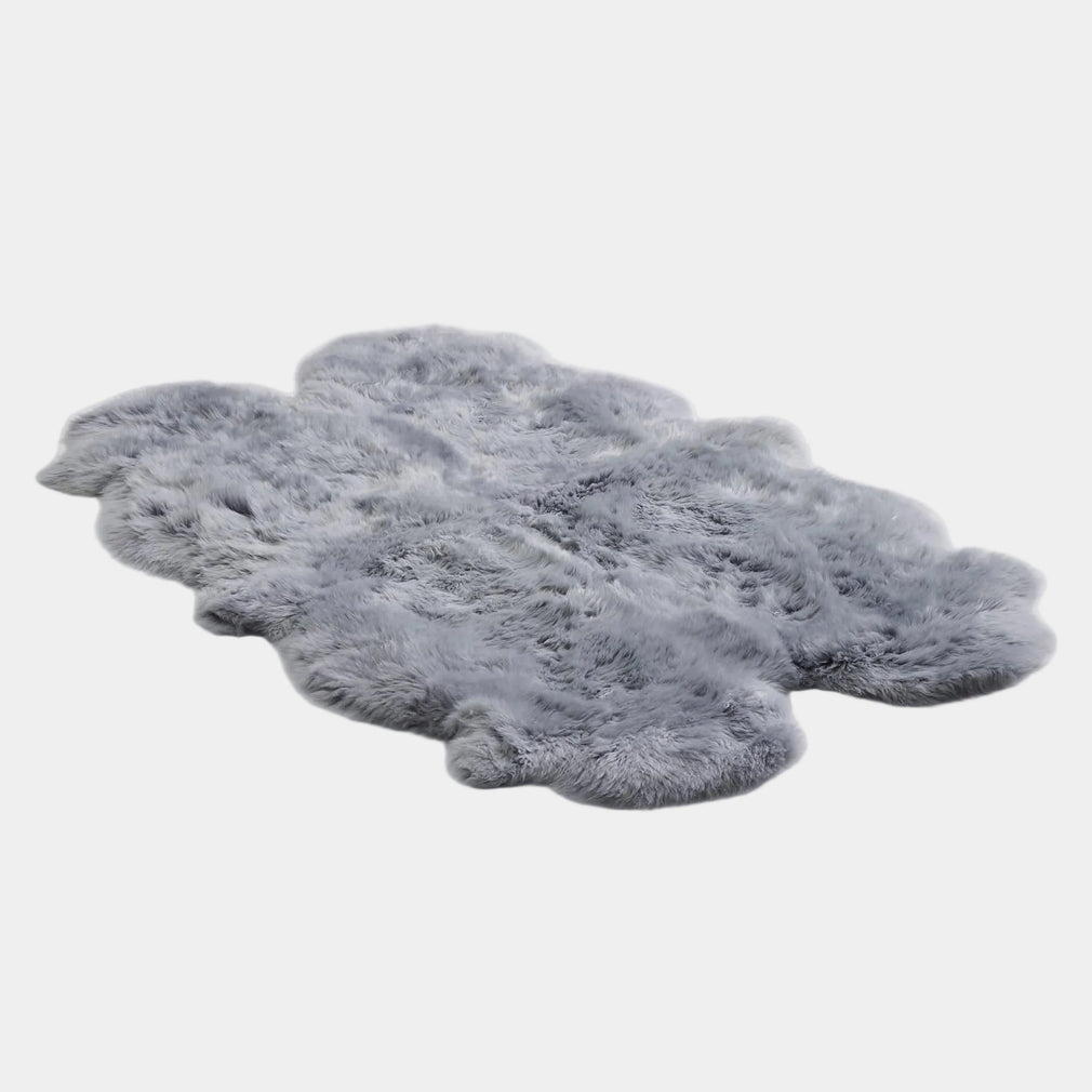 Sheepskin - Rug, 4 Piece Steel
