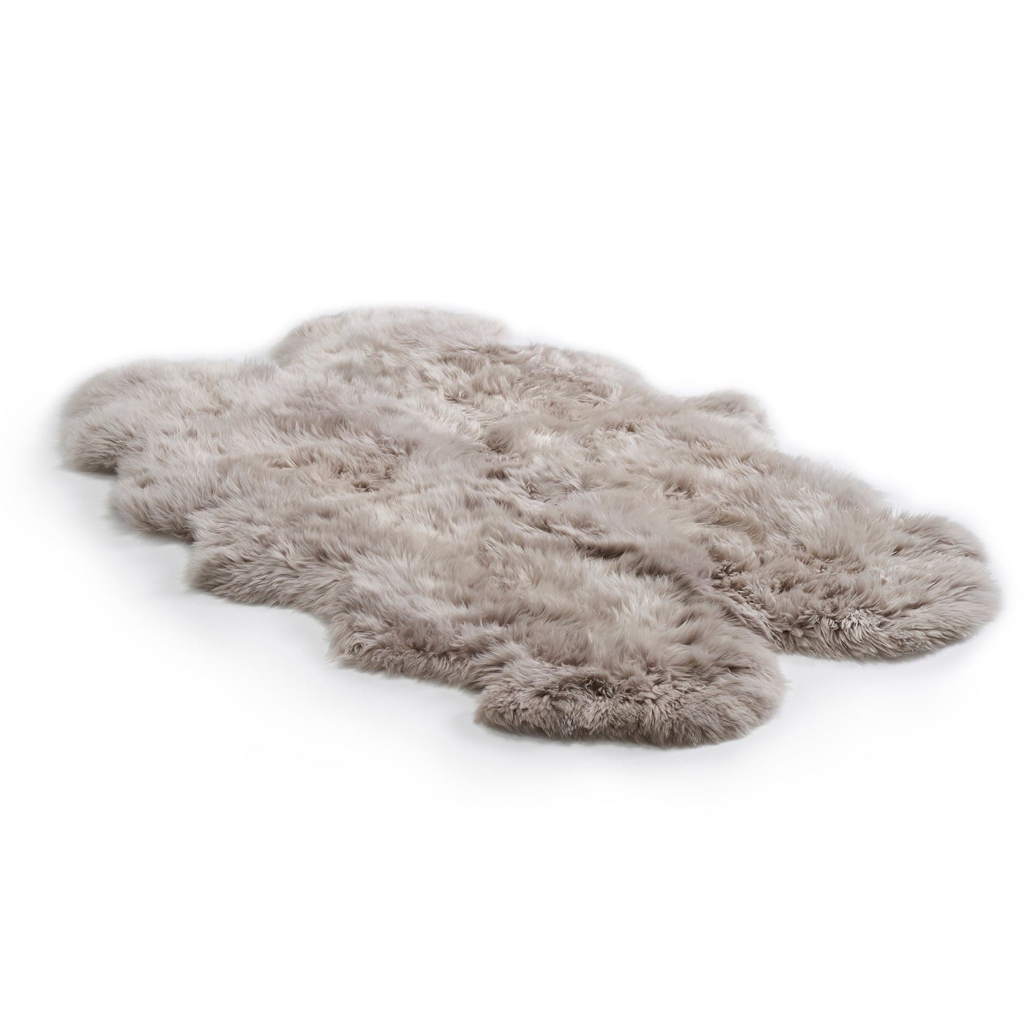 Sheepskin - 4 Piece Rug Light Grey