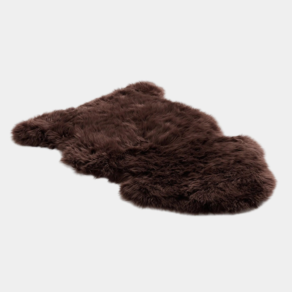 Sheepskin - Rug, Single Piece Dark Brown