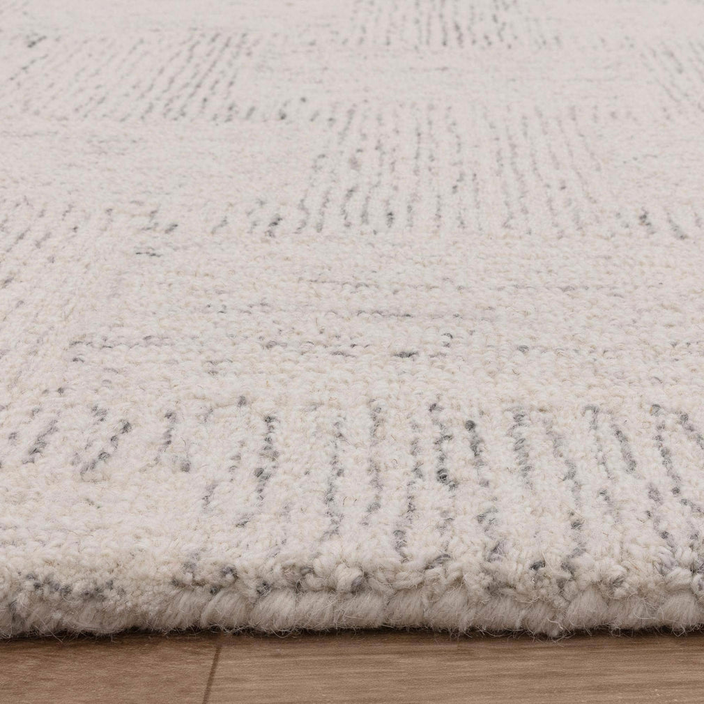 Theodore Rug Hatch White Black 120cm x 170cm