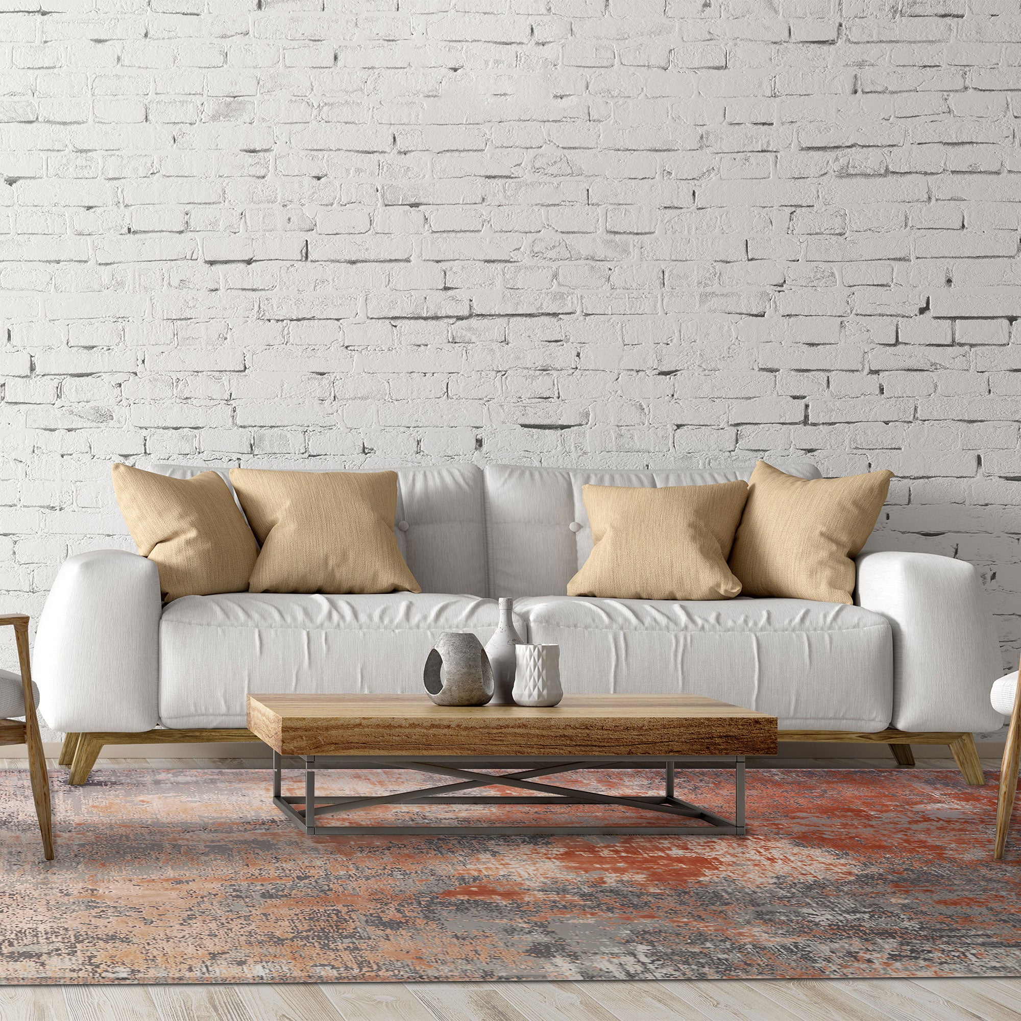 Rug Ombre Terracotta 160 x 230cm