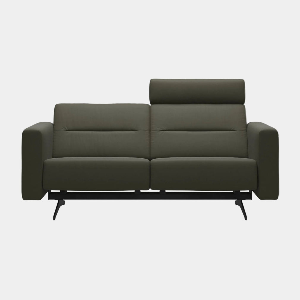 Stressless Stella - 2 Seat Sofa, Leather 09408 Dark Olive