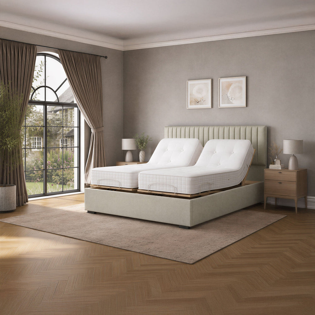 Datchworth Adjustable - Premium Slatted or Optim Adjustable Divan Set