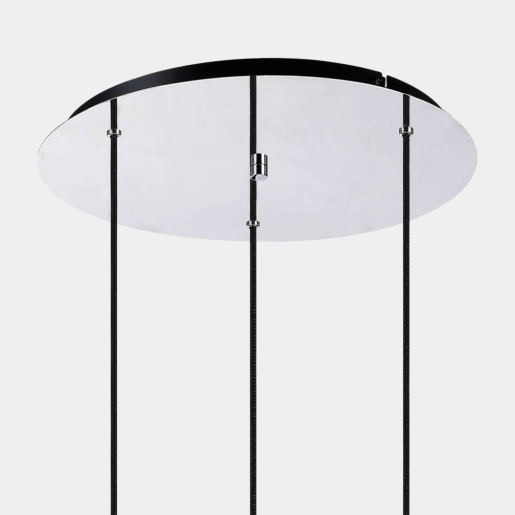 Rizzi Chrome - Pendant Ceiling Light, 3 Light