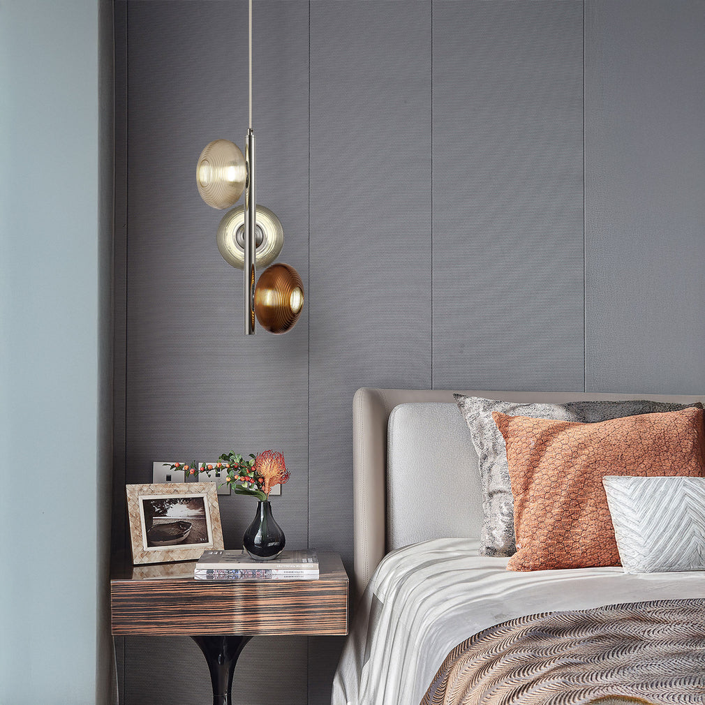 Vespera Champagne - Triple Pendant Ceiling Light