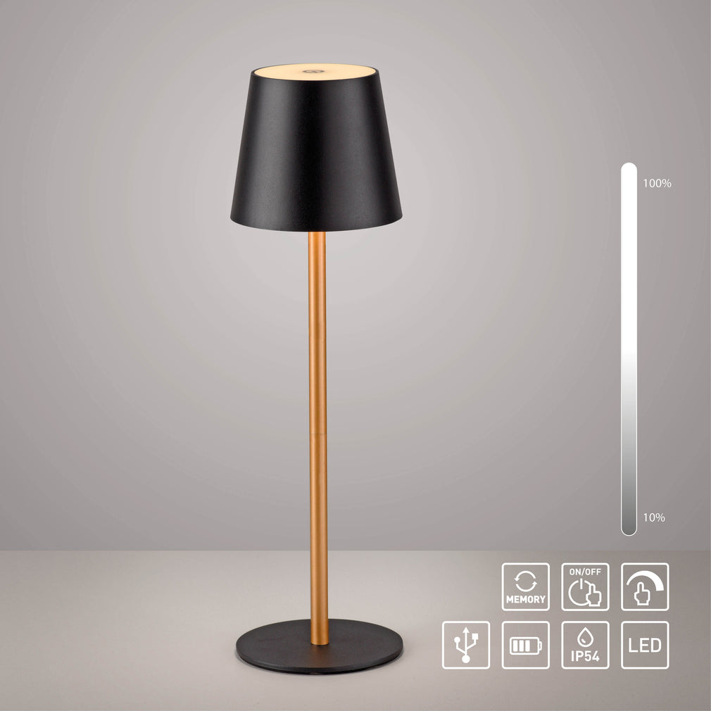 Laine Black - Outdoor Table Lamp