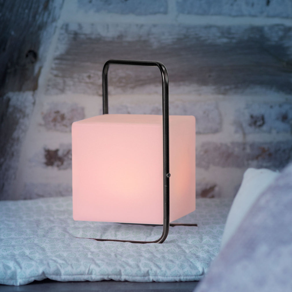 Moxton Black & White - Outdoor Lantern Lamp