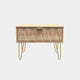 Jewel - 1 Drawer Bedside Table Bardalino Oak Fronts & Bardalino Oak Fronts