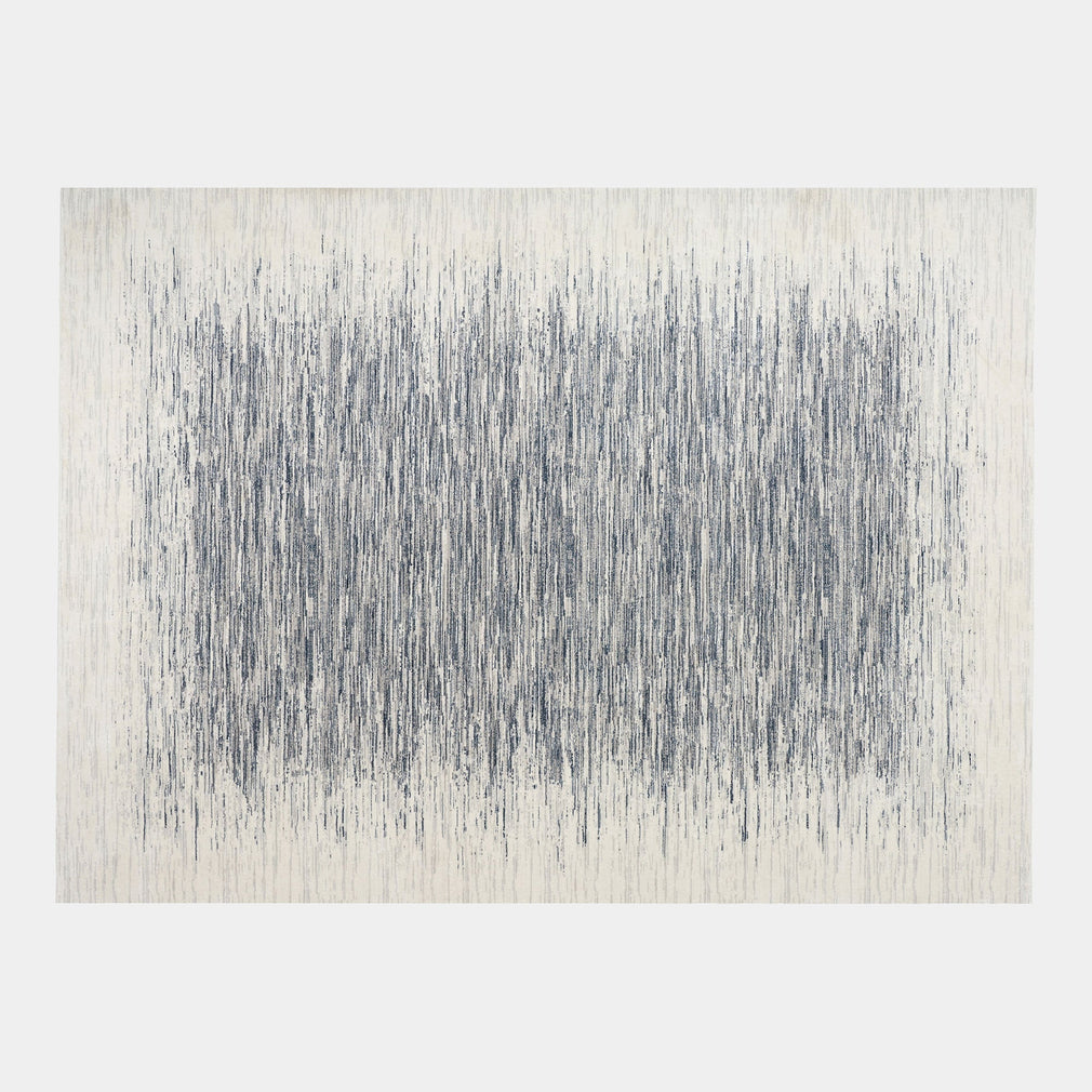 DKNY Grand Street - Patterned Rug GRN04 Ivory Blue
