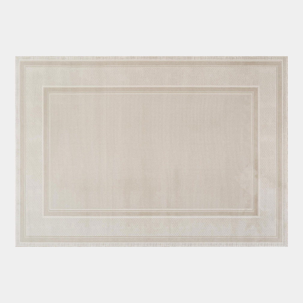 Olivia - Border Rug Cream Beige