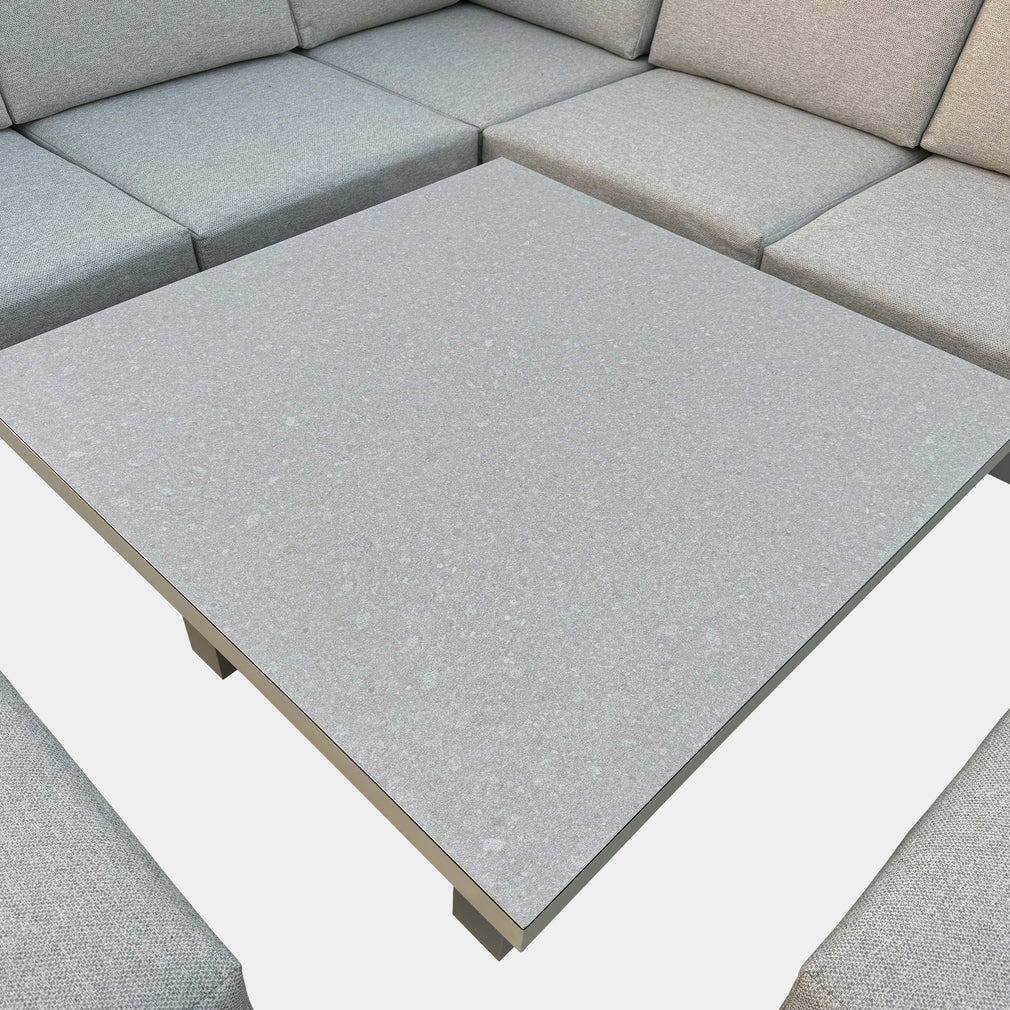 Mustique - Small Garden Corner Dining Set & Rising Table, Natural