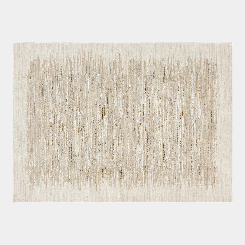 DKNY Grand Street - Patterned Rug GRN04 Ivory Taupe