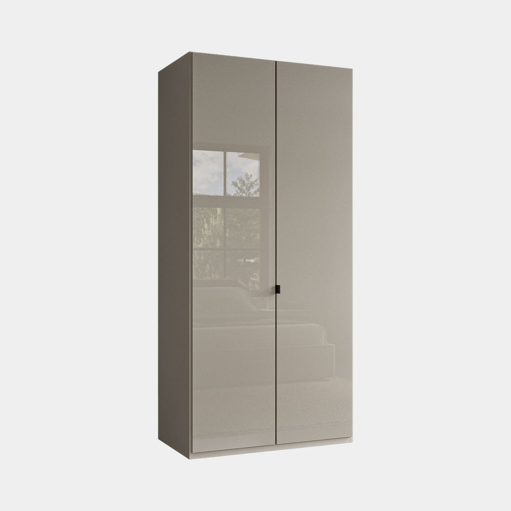 Florida - Wardrobe 100cm 2 Door Pebble Grey