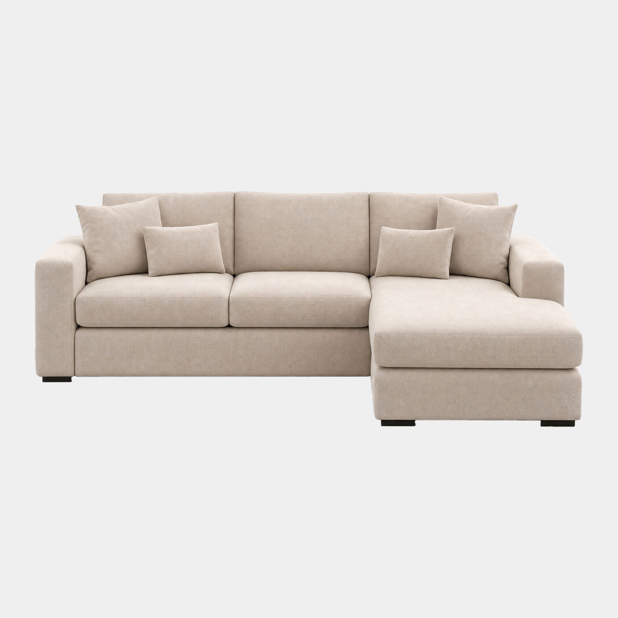 Madison - Large RHF Chaise Sofa, Fabric