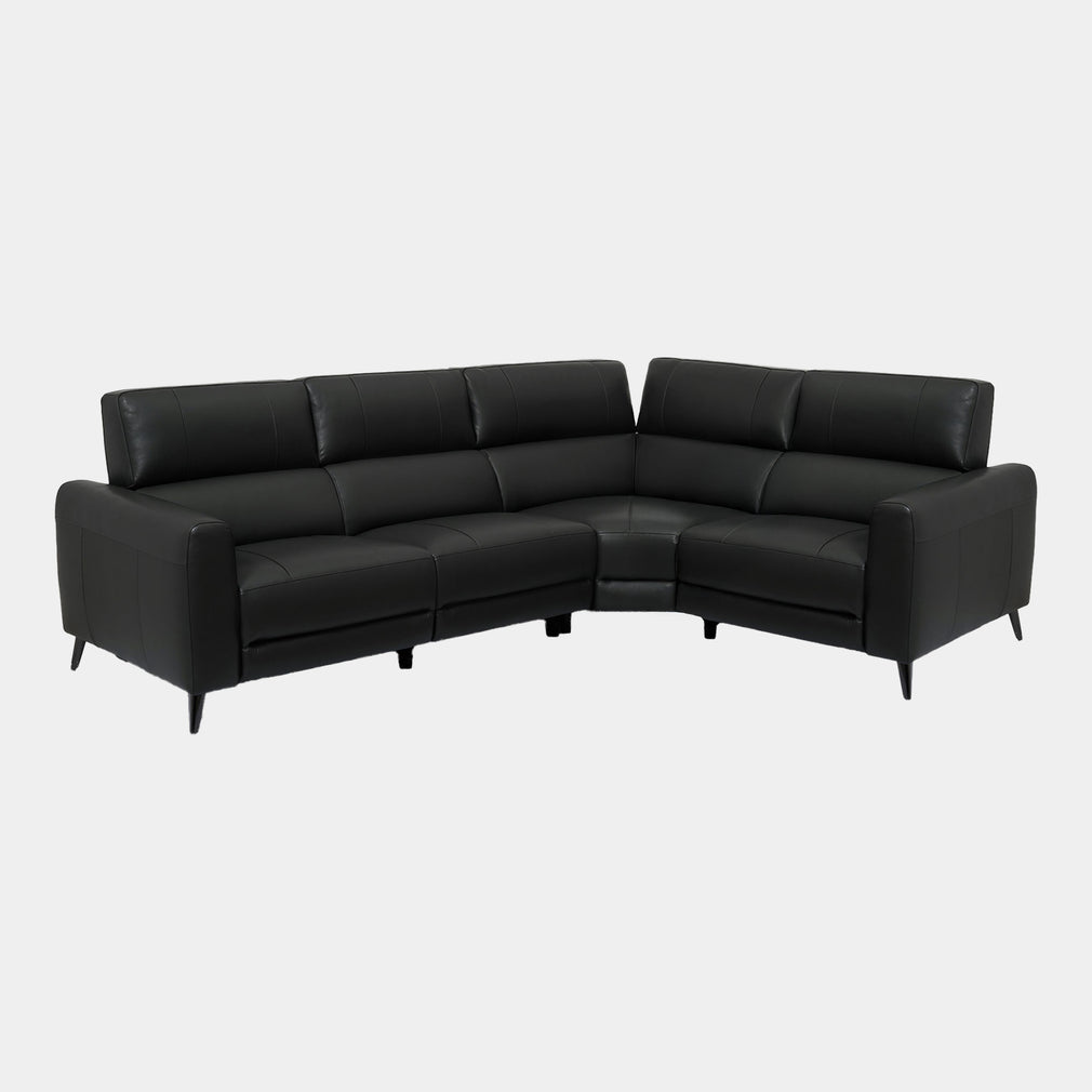 Hamilton - 2 Corner 1 Power Recliner Corner Sofa, Leather