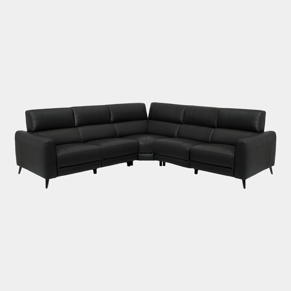 Hamilton - 2 Corner 2 Power Recliner Corner Sofa, Leather
