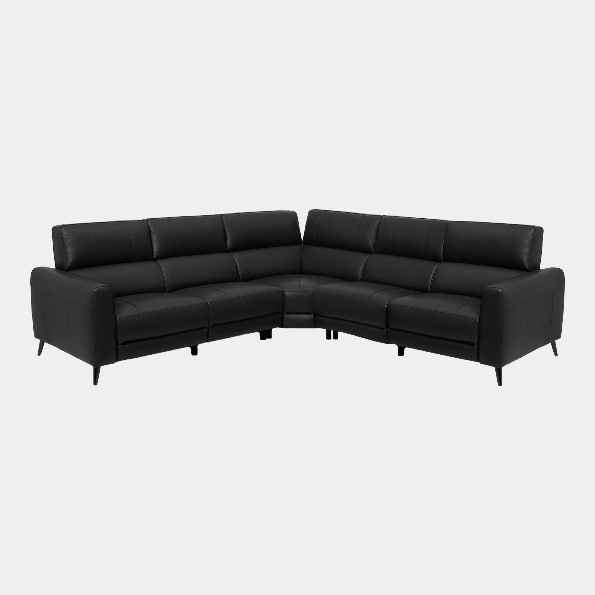 Hamilton - 2 Corner 2 Power Recliner Corner Sofa, Leather