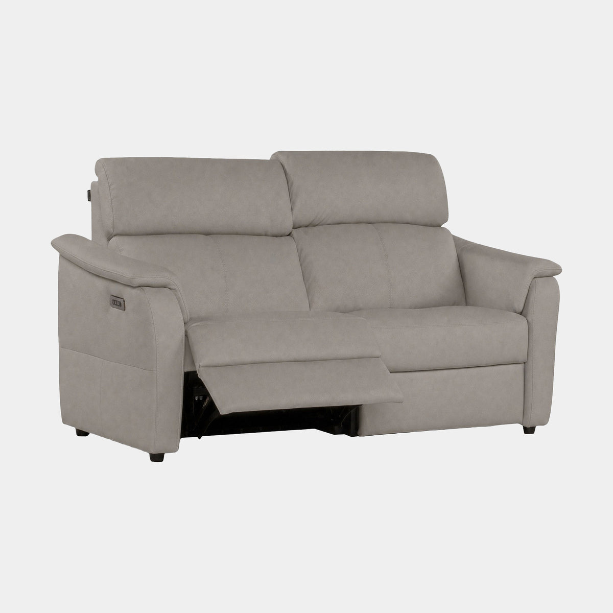 Rimini - 2 Seat Power Recliner Sofa with Adjustable Headrest & Lumbar, Taupe Leather