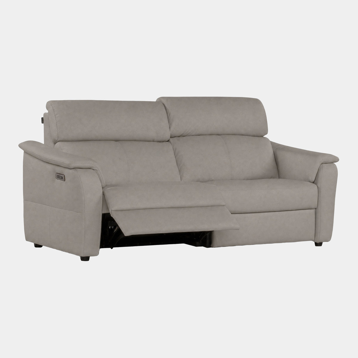 Rimini - 2 Seat Power Recliner Sofa with Adjustable Headrest & Lumbar, Taupe Leather
