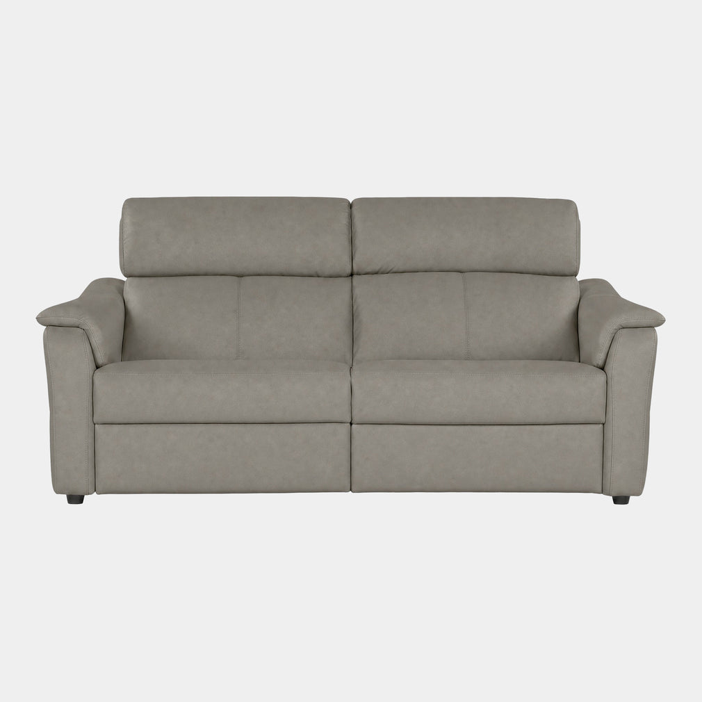 Rimini - 2 Seat Power Recliner Sofa with Adjustable Headrest & Lumbar, Taupe Leather