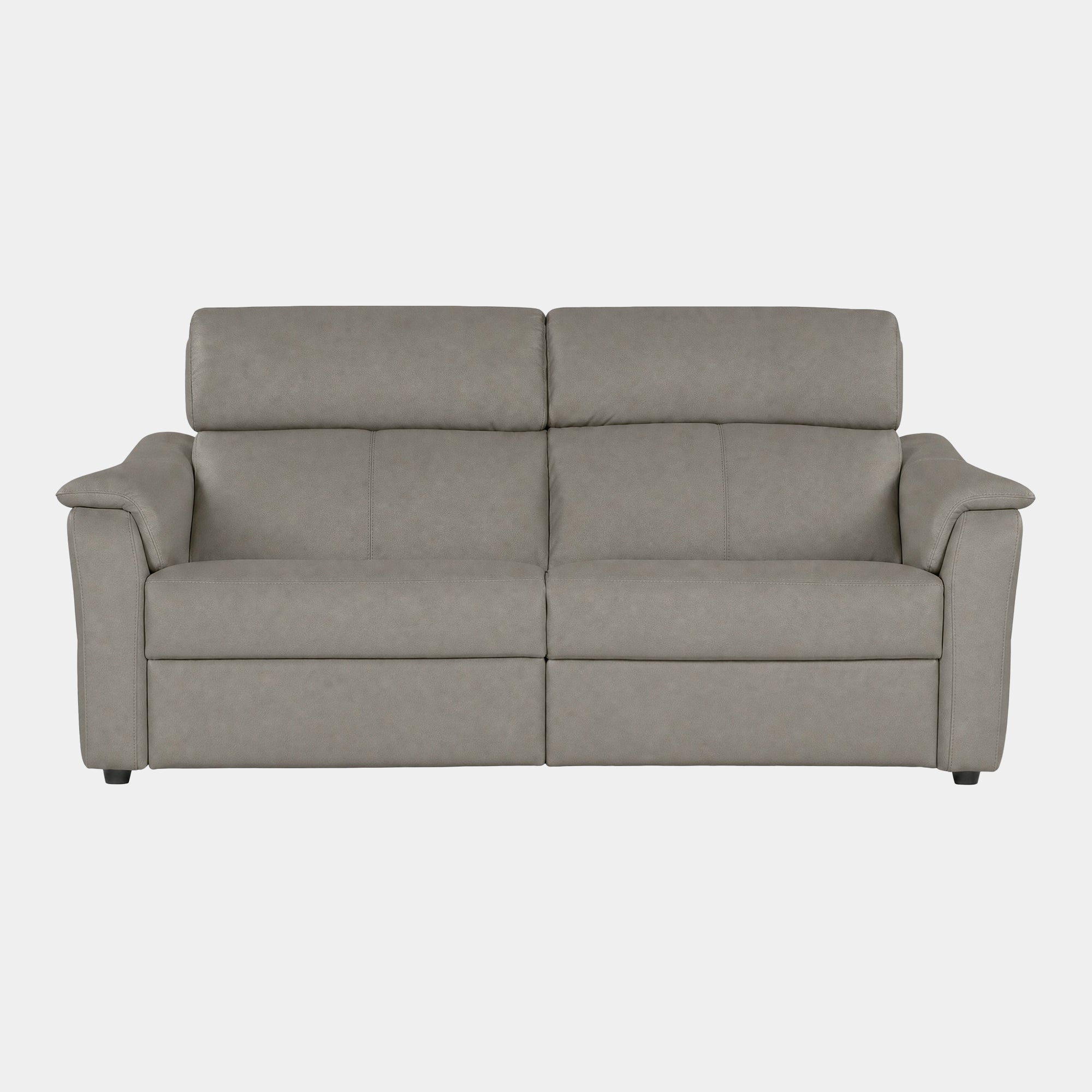 Rimini - 2 Seat Power Recliner Sofa with Adjustable Headrest & Lumbar, Taupe Leather