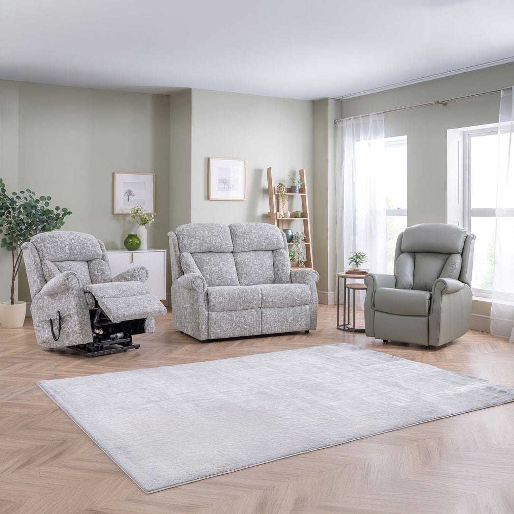 Bibury - Grande Single Motor Recliner Chair, Fabric
