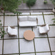 Mauritius - 3 Seat Garden Sofa Set, Champagne Aluminium & Rope Weave Effect