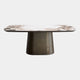 Jazz - Marble Effect Dining Table, Pedestal Base