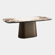 Jazz - Marble Effect Dining Table, Pedestal Base