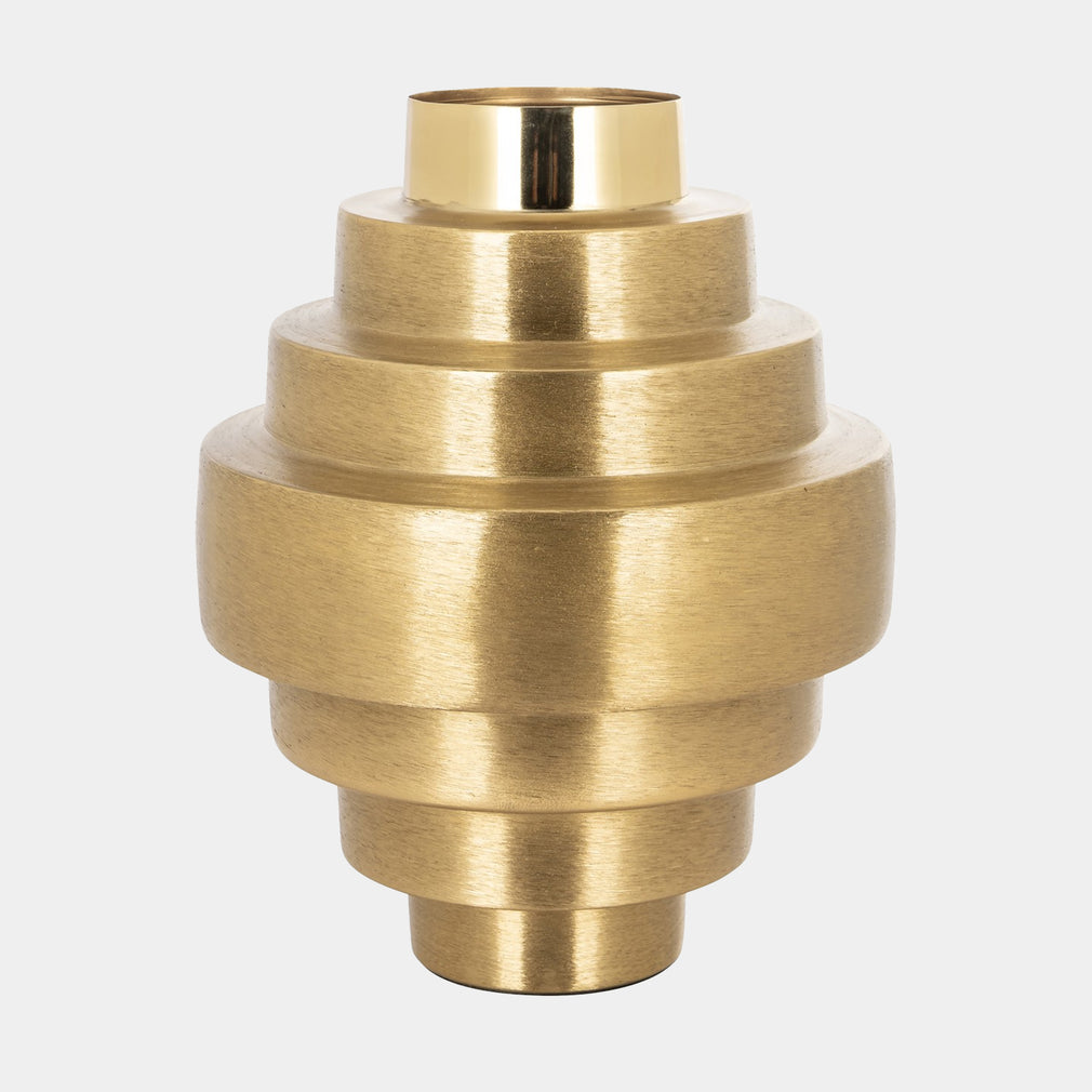 Akelei - Brushed Vase, Gold