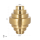 Akelei - Brushed Vase, Gold