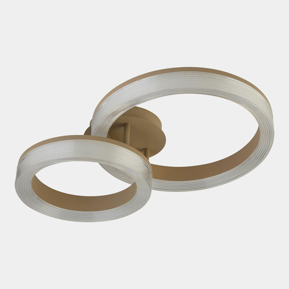 Rhea Gold - Flush Ceiling Light