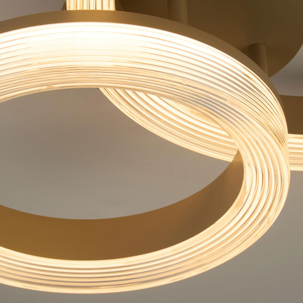Rhea Gold - Flush Ceiling Light