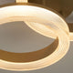 Rhea Gold - Flush Ceiling Light