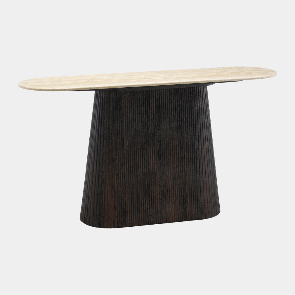 Asmara -  Marble Effect Console Table