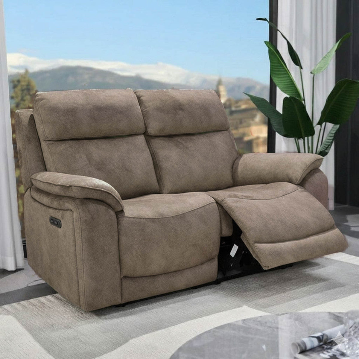Novello - 2 Seat Power Recliner Sofa, Fabric
