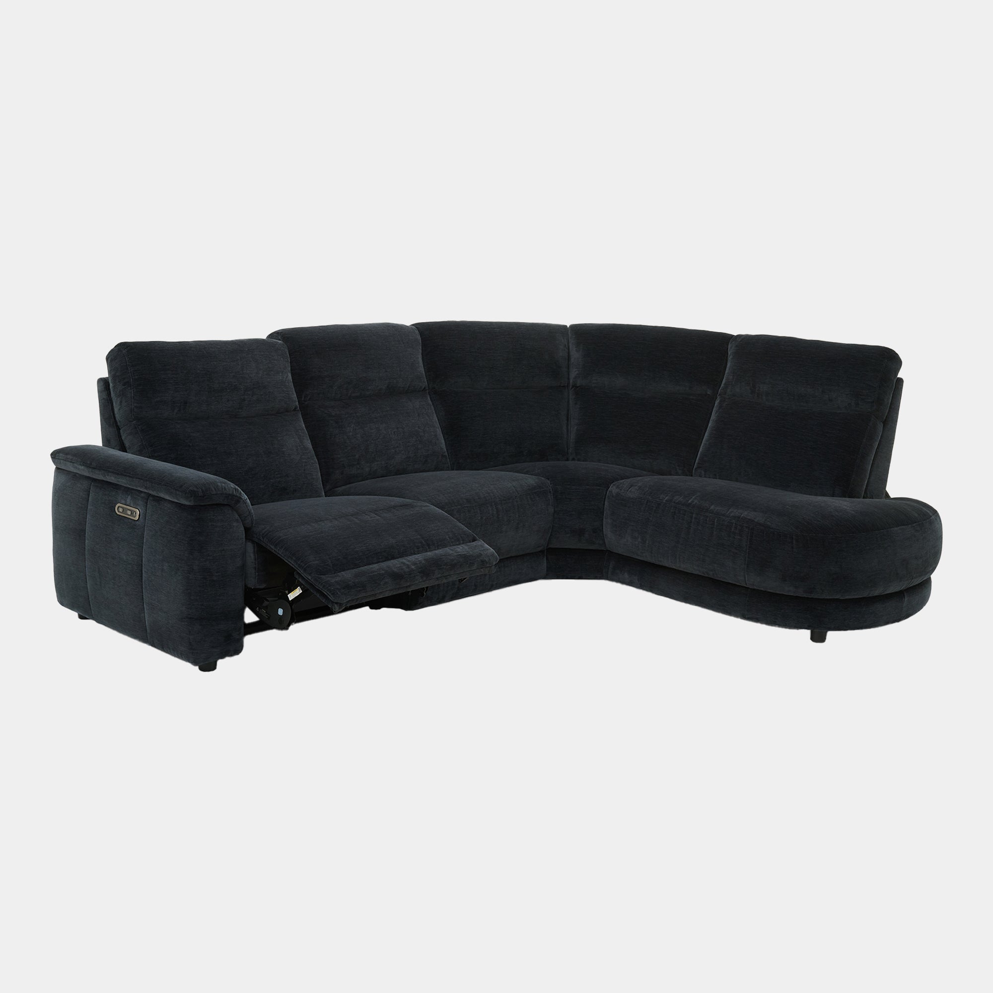 Chelsea - RHF Power Recliner Corner Sofa, Mayfair Midnight Fabric