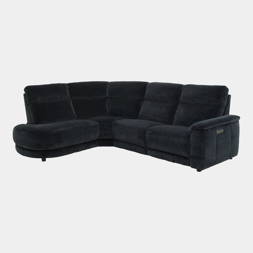 Chelsea - LHF Power Recliner Corner Sofa, Mayfair Midnight Fabric