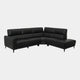 Hamilton - LHF Power Recliner Corner Sofa, Charcoal Leather