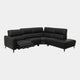 Hamilton - LHF Power Recliner Corner Sofa, Charcoal Leather