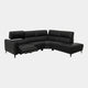 Hamilton - LHF Power Recliner Corner Sofa, Charcoal Leather