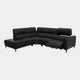 Hamilton - RHF Power Recliner Corner Sofa, Charcoal Leather