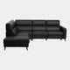 Hamilton - RHF Power Recliner Corner Sofa, Charcoal Leather
