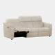 Rimini Quickship - Large 3 Seat Power Recliner Sofa with Adjustable Headrest & Lumbar, Taupe Leather