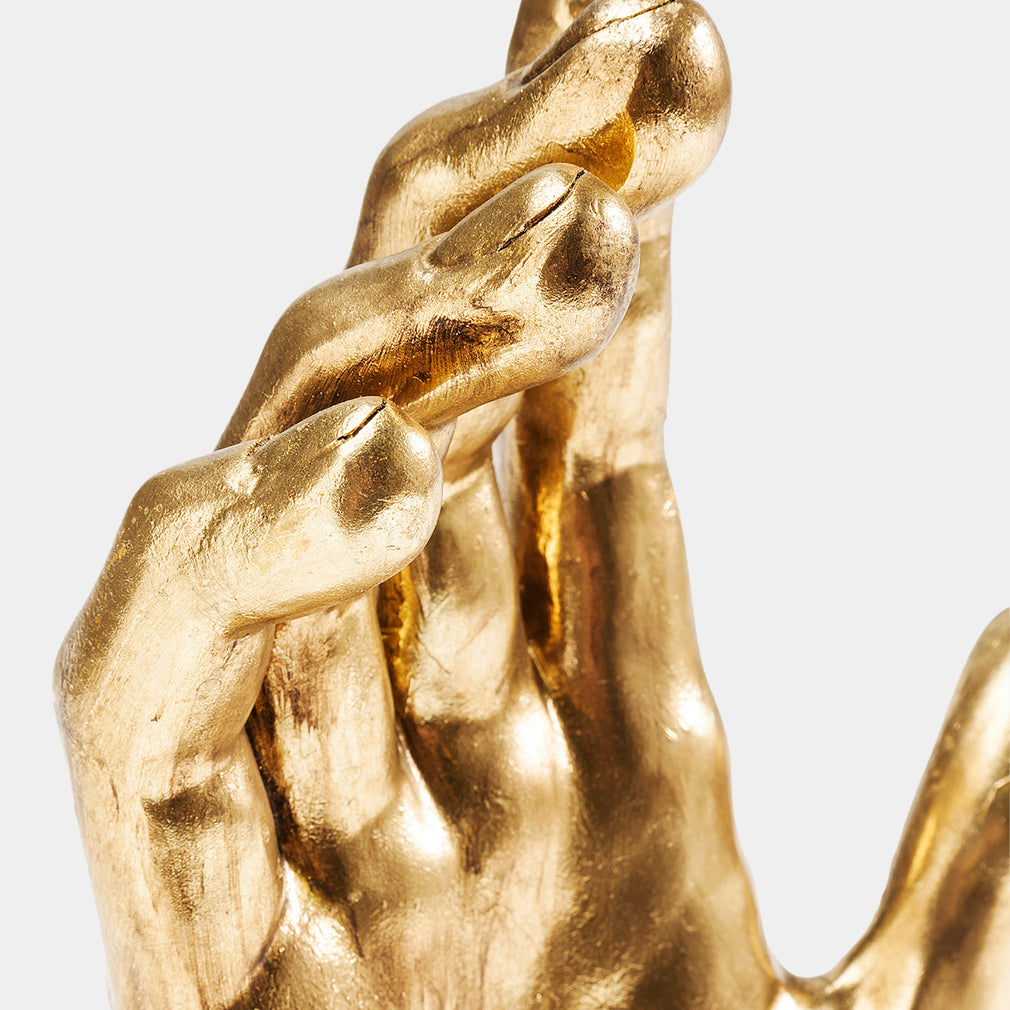 Mano - Gold Hands Sculpture
