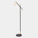 Leigh - Black & Gold Floor Lamp