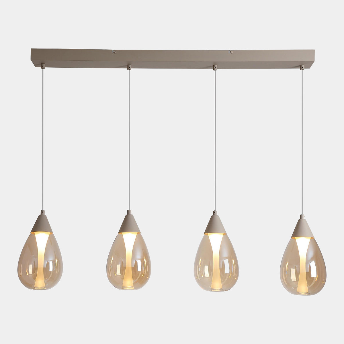 Barlett Bronze - Bar Pendant Ceiling Light, 4 Light